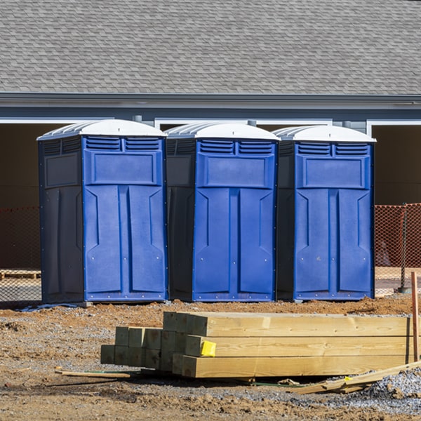 what is the maximum capacity for a single portable restroom in Fairview California